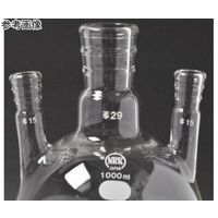 日本理化学器械 三頭フラスコ 側管角度 5° 白 5000mL 摺部45/50・29/42×2 032-45580 1個（直送品）
