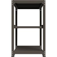 ICHIMAI 重量ボルトレスラック 段荷重1000Kg H1500×W900×D750 天地3段 単体グレー TH1000-537T3（直送品）