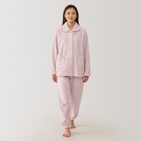 【レディース】無印良品 婦人 静電気が起きにくい 着る毛布 パジャマ 婦人M ライトピンク 良品計画