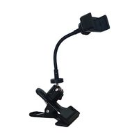 Trimate スマホ用フレキシブルアームスタンド クリップ式 TR-CST008-BK 1個 67-4918-14（直送品）