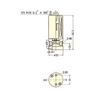 フロン工業 PTFE2方メス電磁弁 FSTー016M6C DC24V F-2362-003 1個 4-5857-01（直送品）