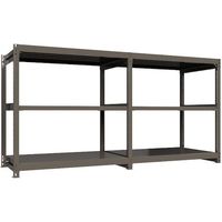 ICHIMAI 重量ボルトレスラック 段荷重1000Kg H1500×W1500×D900 天地3段 連結グレー TH1000-559R3（直送品）