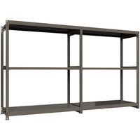 ICHIMAI 重量ボルトレスラック 段荷重1000Kg H2100×W1800×D750 天地3段 連結グレー TH1000-767R3（直送品）