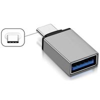 Trimate USB typeC to A 変換アダプタ シルバー TR-UCA001 1個 67-4921-54（直送品）