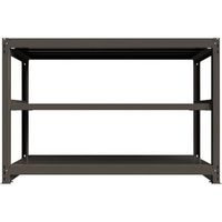 ICHIMAI 重量ボルトレスラック 段荷重1000Kg H1200×W1800×D600 天地3段 単体グレー TH1000-466T3（直送品）