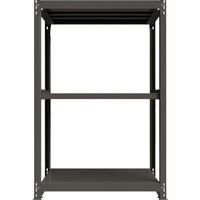 ICHIMAI 重量ボルトレスラック 段荷重1000Kg H1800×W1200×D600 天地3段 単体グレー TH1000-646T3（直送品）