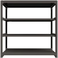 ICHIMAI 重量ボルトレスラック 段荷重1000Kg H1800×W1800×D750 天地4段 単体グレー TH1000-667T4（直送品）