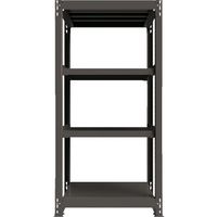 ICHIMAI 重量ボルトレスラック 段荷重1000Kg H1800×W900×D600 天地4段 単体グレー TH1000-636T4（直送品）