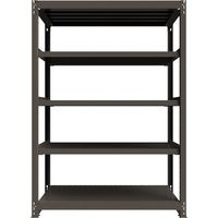 ICHIMAI 重量ボルトレスラック 段荷重1000Kg H2100×W1500×D750 天地5段 単体グレー TH1000-757T5（直送品）
