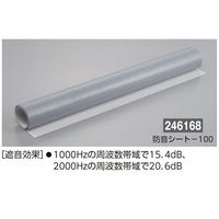 日本緑十字社 防音シート屋内壁面用 防音シートー100 アイスグレー 920×2000×1mm 246168 1巻（直送品）