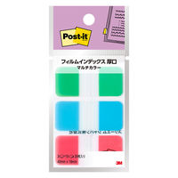 スリーエム(3M) ポストイット フィルムふせん 付箋 インデックス 厚口 透明 40mm×18mm マルチカラー8 1パック 686MC-8N