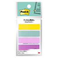 スリーエム(3M) ポストイット フィルムふせん 付箋 透明見出し 44mm×12mm マルチカラー5 1パック 688MC-5N