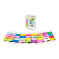スリーエム(3M) ポストイット フィルムふせん 付箋 透明見出し 44mm×12mm マルチカラー 1ケース 6881MCN