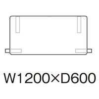 【軒先渡し】ニシキ工業 BNA 教育施設テーブル 幅1200×奥行600×高さ490mm アイボリー ABNA-1260KM-IV 1台（直送品）