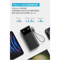 モバイルバッテリー Anker Power Bank (20000mAh、 30W) A1384N11 1個
