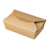 ペーパークラフト 弁当容器 マッチングBOX K-90 クラフト無地【weeco】 135061 1袋(30個)