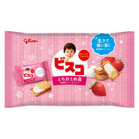ビスコ大袋 とちおとめ苺 1セット（1個×2） 江崎グリコ クッキー/ビスケット 個包装 小分け