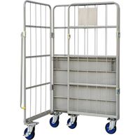 ワコーパレット ワコー 床板スチール製カゴ車 1000x800x1700 WK6-10 1台 473-0892（直送品）