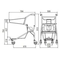 大和産業 こども乗せカート SV571ーC100 1台 537-8599（直送品）