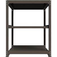ICHIMAI 重量ボルトレスラック 段荷重1000Kg H1500×W1200×D900 天地3段 単体グレー TH1000-549T3（直送品）