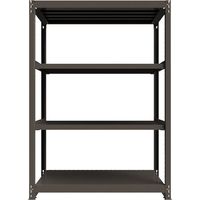 ICHIMAI 重量ボルトレスラック 段荷重1000Kg H2100×W1500×D750 天地4段 単体グレー TH1000-757T4（直送品）