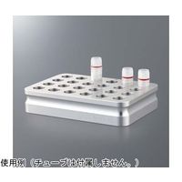 イナ・オプティカ クライオチューブ用 オンアイス アルミブロック 24穴 ABR-24CR 1個 65-5711-71（直送品）