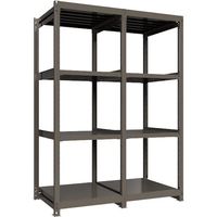 ICHIMAI 重量ボルトレスラック 段荷重1000Kg H2400×W900×D900 天地4段 連結グレー TH1000-839R4（直送品）