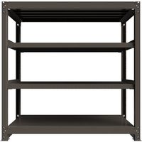 ICHIMAI 重量ボルトレスラック 段荷重1000Kg H1500×W1500×D750 天地4段 単体グレー TH1000-557T4（直送品）