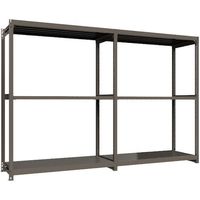 ICHIMAI 重量ボルトレスラック 段荷重1000Kg H2400×W1800×D750 天地3段 連結グレー TH1000-867R3（直送品）
