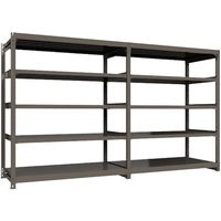 ICHIMAI 重量ボルトレスラック 段荷重1000Kg H2100×W1800×D900 天地5段 連結グレー TH1000-769R5（直送品）