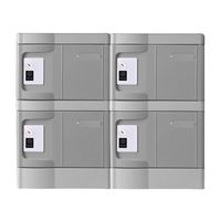 MTセキュリティジャパン 小物入れロッカー(IC錠) 2列2段/4人用 T-280E-IC2-2 1セット 64-9603-32（直送品）