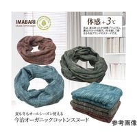 ブレイン 今治オーガニックコットンスヌード ターコイズ BR-051 1個 65-6903-16（直送品）