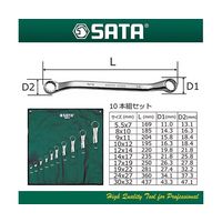 Apex Tool Group 10pcs めがねレンチセット RS-08012 1セット 63-4173-94（直送品）