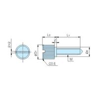 ホシモト ローレットビス K-8-4 1個 62-2983-75（直送品）