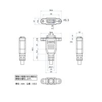 アイネックス パネルマウント用イーサネット対応ハイスピードHDMI延長ケーブル PM-HDMIV20A08 1個 67-9258-45（直送品）
