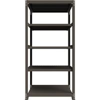 ICHIMAI 重量ボルトレスラック 段荷重1000Kg H2400×W1200×D900 天地5段 単体グレー TH1000-849T5（直送品）