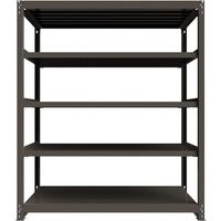 ICHIMAI 重量ボルトレスラック 段荷重1000Kg H2100×W1800×D900 天地5段 単体グレー TH1000-769T5（直送品）