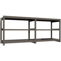 ICHIMAI 重量ボルトレスラック 段荷重1000Kg H1200×W1500×D750 天地3段 連結グレー TH1000-457R3（直送品）