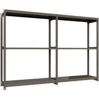 ICHIMAI 重量ボルトレスラック 段荷重1000Kg H2400×W1800×D600 天地3段 連結グレー TH1000-866R3（直送品）