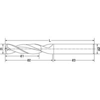 ジーネット 3D超硬ドリル DRS3D-047 1本 64-3273-11（直送品）