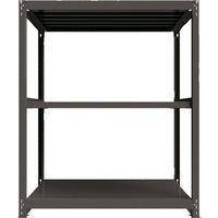 ICHIMAI 重量ボルトレスラック 段荷重1000Kg H1800×W1500×D900 天地3段 単体グレー TH1000-659T3（直送品）