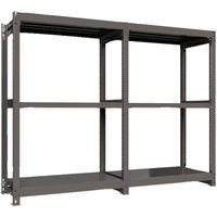 ICHIMAI 重量ボルトレスラック 段荷重1000Kg H1800×W1200×D600 天地3段 連結グレー TH1000-646R3（直送品）