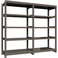 ICHIMAI 重量ボルトレスラック 段荷重1000Kg H2100×W1200×D600 天地5段 連結グレー TH1000-746R5（直送品）