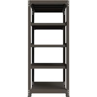 ICHIMAI 重量ボルトレスラック 段荷重1000Kg H2100×W900×D750 天地5段 単体グレー TH1000-737T5（直送品）