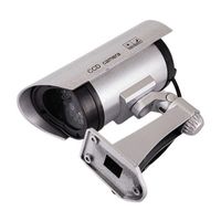 Trimate ダミー防犯カメラ シルバー TR-DKM002-SV 1個 67-4918-24（直送品）