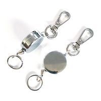 Trimate カラビナ ミニリールストラップ TR-STP011-SV 1個 67-4920-99（直送品）