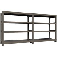 ICHIMAI 重量ボルトレスラック 段荷重1000Kg H1500×W1500×D600 天地4段 連結グレー TH1000-556R4（直送品）