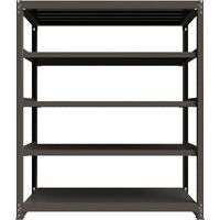 ICHIMAI 重量ボルトレスラック 段荷重1000Kg H2100×W1800×D750 天地5段 単体グレー TH1000-767T5（直送品）