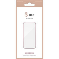 iPhone16 ガラスフィルム 高透明 全面保護 ピンクゴールド PM-A24AFLGFPNM エレコム 1個（直送品）