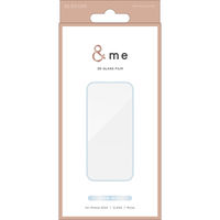 iPhone16 ガラスフィルム 高透明 全面保護 パールブルー PM-A24AFLGFBU エレコム 1個（直送品）